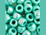 9mm Opaque Light Turquoise Color AB Plastic Pony Beads, 1000pcs