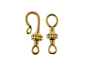 John Bead Must Have Findings 25mm Gold Tone Zinc Alloy Bali Style Hook Clasps 4 Pieces