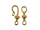 John Bead Must Have Findings 25mm Gold Tone Zinc Alloy Bali Style Hook Clasps 4 Pieces