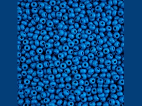 John Bead Czech Glass 6/0 Seed Beads Terra Intensive Matte Blue 22 Grams