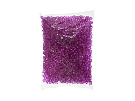 9mm Transparent Crystal Clear Plastic Pony Beads, 1000pcs - 13Y9TA