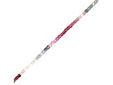 Multi Spinel 2mm Faceted Cubes Bead Strand, 13" strand length