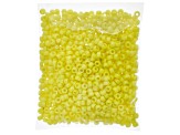 6mm Mini Plastic Opaque Yellow Pony Beads Bulk, 1000pcs
