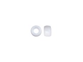 6mm Mini Plastic Opaque White Pony Beads Bulk, 1000pcs