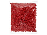 6mm Mini Plastic Opaque Red Pony Beads Bulk, 1000pcs