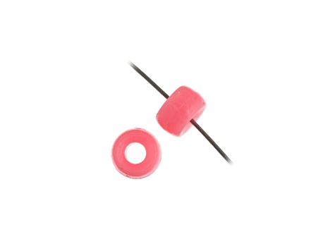 6mm Mini Plastic Opaque Pink Pony Beads Bulk, 1000pcs