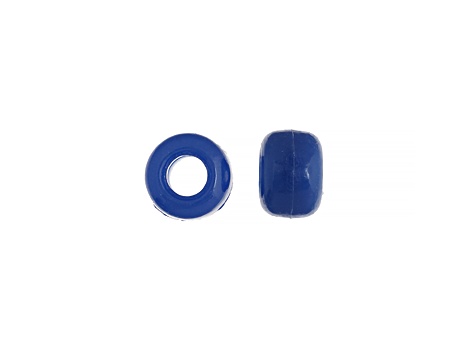 9mm Opaque Blue Plastic Pony Beads, 1000pcs