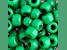 9mm Opaque Green Plastic Pony Beads, 1000pcs