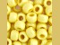 9mm Opaque Yellow Plastic Pony Beads, 1000pcs