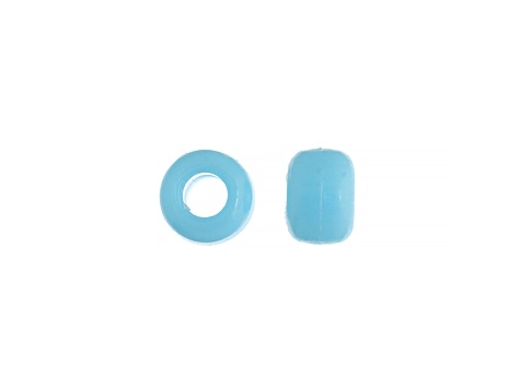 9mm Opaque Light Blue Plastic Pony Beads, 1000pcs