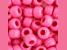 9mm Opaque Hot Pink Plastic Pony Beads, 1000pcs