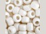 9mm Opaque Pearlescent White Plastic Pony Beads, 1000pcs