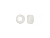 9mm Opaque Pearlescent White Plastic Pony Beads, 1000pcs