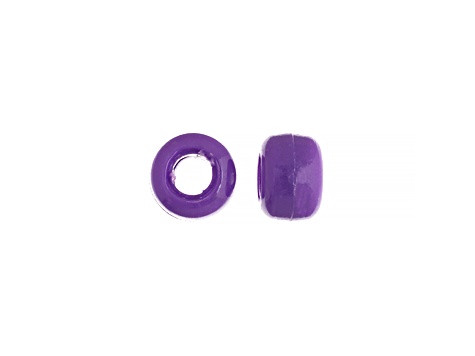 9mm Opaque Purple Plastic Pony Beads, 1000pcs