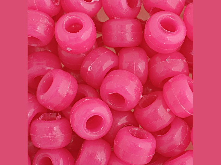 Translucent Spring Bead Set, Faceted Barrel Beads, Pony Bead