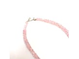 Morganite Faceted appx 2.5-8.5mm Rondelle Bead Strand appx 16"
