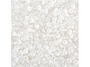 Czech Glass 2/0 Seed Beads White Mix 500 Grams