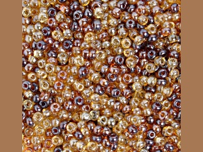 Czech Glass 2/0 Seed Beads Topaz Color Luster Mix 500 Grams