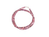 Masasi Color Shift Garnet 4-6mm Faceted Bead Strand Approximately 16" in Length with Silver Clasp.