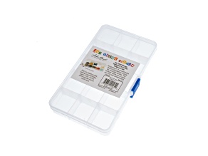 Joy Filled Storage Plastic Jewelry Storage Organizer Containers with 15-compartment (17x10x2cm)