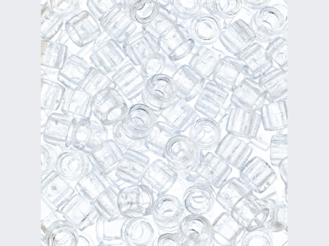6mm Mini Plastic Transparent Crystal Pony Beads Bulk, 1000pcs
