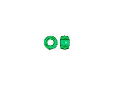 6mm Mini Plastic Transparent Green Pony Beads Bulk, 1000pcs