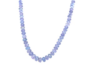 TANZANITE RONDELLE BEADS 2.5 x 4-4 x 5 MM BEAD SHORT STRAND, APPROX 18 INCHES