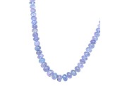 TANZANITE RONDELLE BEADS 2.5 x 4-4 x 5 MM BEAD SHORT STRAND, APPROX 18 INCHES
