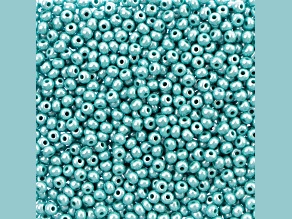 Czech Glass 6/0 Seed Beads Opaque Sfinx Turquoise Color 500 Grams