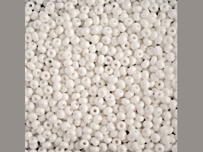 Czech Glass 6/0 Seed Beads Opaque White 500 Grams