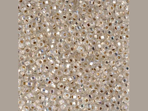 Czech Glass 6/0 Seed Beads Silver Lined Crystal Rainbow 500 Grams