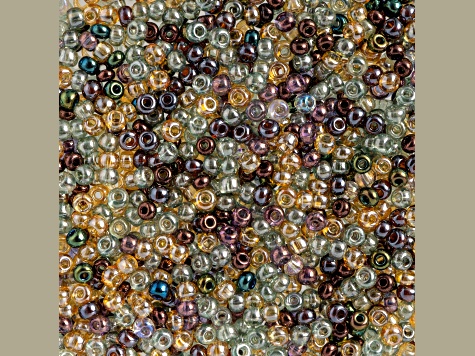 Czech Glass 6/0 Seed Beads Mix Crystal Multi Luster 500 Grams