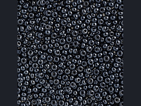 Czech Glass 6/0 Seed Beads Metallic Gunmetal Color 500 Grams