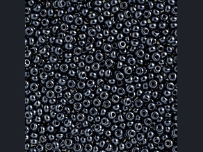 Czech Glass 6/0 Seed Beads Metallic Gunmetal Color 500 Grams