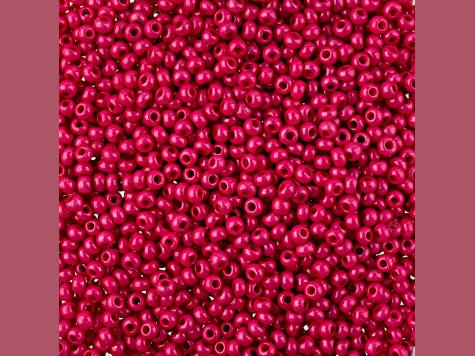 John Bead Czech Glass 10/0 Seed Beads Terra Intensive Rose Color 22 Grams