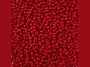 Picture of John Bead Czech Glass 10/0 Seed Beads Terra Intensive Red 22 Grams
