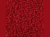 John Bead Czech Glass 10/0 Seed Beads Terra Intensive Red 22 Grams