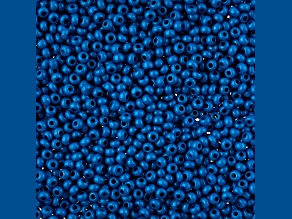 John Bead Czech Glass 10/0 Seed Beads Terra Intensive Blue 22 Grams