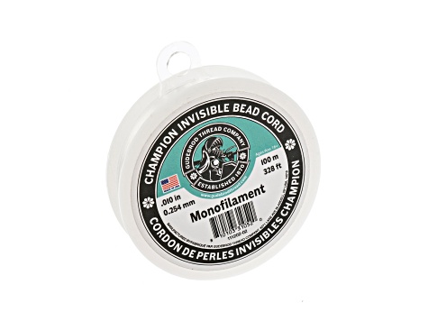 Gudebrod Champion Invisible 0.25mm Clear Monofilament DIY Beading Cord 100m
