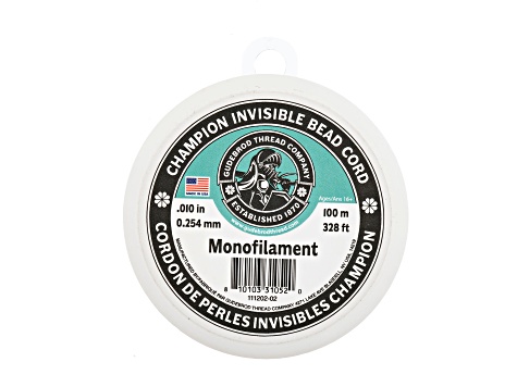 Gudebrod Champion Invisible 0.25mm Clear Monofilament DIY Beading Cord 100m