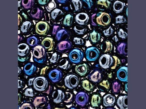 Czech Glass 2/0 Seed Beads Midnight Color Mix 24 Gram Vial