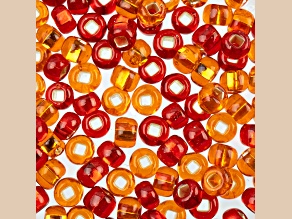 Czech Glass 2/0 Seed Beads Madness Red Mix 24 Gram Vial