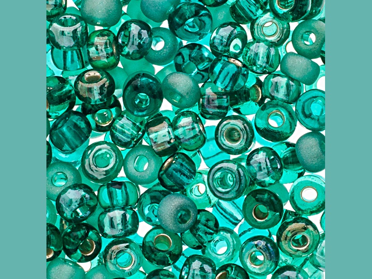 Czech Glass 2/0 Seed Beads Teal 24 Gram Vial