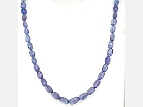 Tanzanite 4x6-5x7mm Tumbled Bead Strand Approximately 14