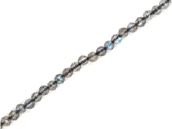 Picture of Blue Labradorite 2mm Faceted Rounds Bead Strand