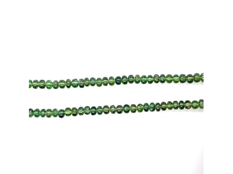 Chrome Tourmaline Rondelle Beads 3x4-4x5mm Bead Strand appx 34" in Length