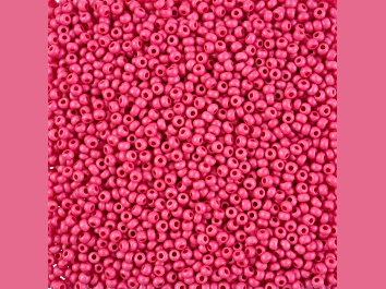 Picture of John Bead Czech Glass 8/0 Seed Beads Terra Intensive Matte Rose Color 22 Grams