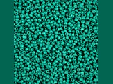 John Bead Czech Glass 8/0 Seed Beads Terra Intensive Matte Dark Green 22 Grams