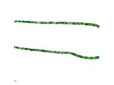 Tsavorite  3-4mm Faceted Bead Strand Approximately 16" in Length. Includes Silver Clasp.