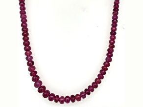 Rhodolite Garnet Rondelle 3.5x4.5 - 4.5x6.0mm Bead Strand, Approximately 18 Inches